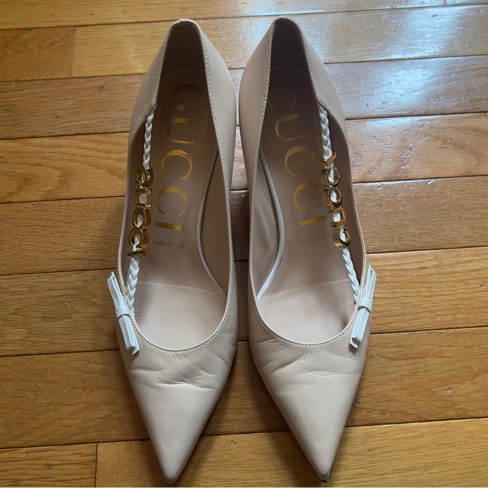 Gucci Pink Leather Heels - Picture 3 of 14